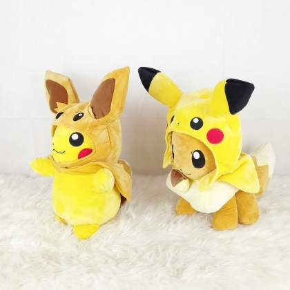 {READY STOCK} POKEMON PIKACHU EEVE SOFTTOYS/PLUSHTOYS/KIDSTOYS 50CM 宝可梦皮卡丘伊布娃娃玩具公仔50厘米 Anak Patung